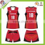 Sublimation volleyball jersey kits,cheap custom volleyball jersey