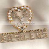 Good Rhinestone AKA Pearl Basileils Custom Lapel Pin Brooch Jewelry thumbnail-1