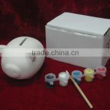 diy ceramic piggy bank,diy ceramic piggy bank with brush and pigment                        
                                                Quality Choice
