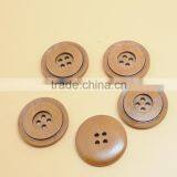 Sedex Audited Factory 2 Pillar Natural Wooden 4 Holes Button thumbnail-2