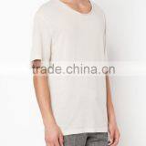 Summer Men Short Sleeve o Neck Faded Cotton Blank T-shirts thumbnail-3