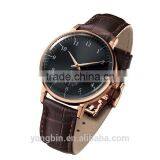 2015 Genuine Leather Color Strap Flating Geneva Mens Watches Dropship