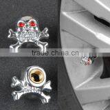 Sliver Universal Fancy Pirate Skull Tire Tyre Air Valve Stem Caps for Auto Car Truck Motorcycle Bike Wheel Rims thumbnail-1