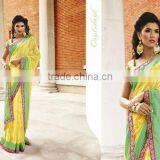 double color designer saree