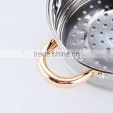 Gold Coating Accessories and Mirror Polished Stainless Steel Steamer Pot thumbnail-3