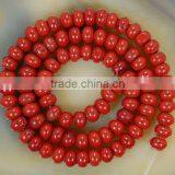 Wholesale gemstone red jasper button jewelry beads