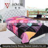 100% polyester super soft printed animal mink blanket