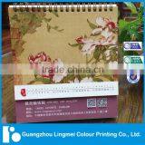 2016 New Design Desktop Calendar Printing With Chinese Flowers and Birds Painting thumbnail-2
