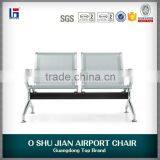 Durable Waiting Area Silver Steel 2 Seater Airport Chair thumbnail-3
