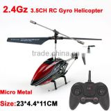 2.4G rc helicopter china 3.5 Channel Alloy RC Helicopter 3.5 channel rc helicopter