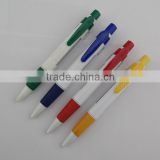 promotion rubber grip plastic ball pen, low price pen