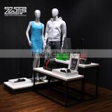ZJF Boutique retail wooden display clothing table