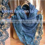Hot Sale the Most Popular Long Wave Lace Scarf Quality Choice thumbnail-1