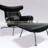 Hans J. Wegner Famous Design ox Chair With Ottoman thumbnail-1