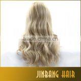2016 High Quality Blonde Long Loose Curl Synthetic Lace Front Wigs Heat Resistant Lace Front Wigs thumbnail-3