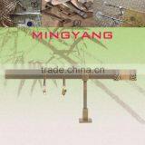 F120135-metal ( Iron Aluminium Brass Stainless Steel ) Plated Square Window Curtain Rod Pole Pipe and Alluminium End Cap