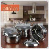 China Products Hot Sale in South Africe Kitchen Appliance 3pcs Set Stainless Steel Cookware ACZBTZG01TG