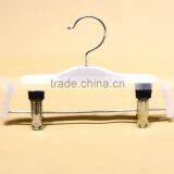White Wooden Pants Hanger for Children Garment thumbnail-1