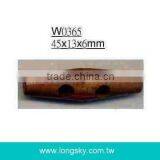 (#W0365) Brown Wooden Toggle Button for Clothing thumbnail-1