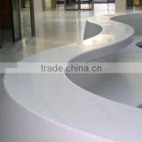 Modern Curved Artificial Stone Reception Desk