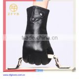 specilized lady fashion warm lambskin cashmere leather gloves