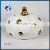 Artifical White Pumpkin Ceramic Halloween Pumpkin Wholesale Supplier's Choice
