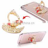 Samco Lovely Diamond Swan Mobile Phone Anti Drop Ring, Universal Ring 360 Degree Rotating Stent Holder Kickstand thumbnail-2