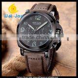 WJ-5509L Small Dial Work Genuine Leather Band Fashion Megir Men Waterproof Hand Watch thumbnail-4