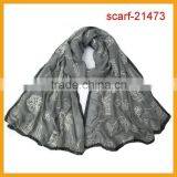 2015 Newest ta flower Embroidery Scarf