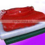 Recycle PP/PE Knitted Plastic Mesh Bag With Drawstring