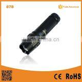 Hot Sale Super Bright 400Lm Rechargeable Zoom Aluminium Torch Lighter