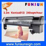 Cheap Price Inkjet Printer Funsunjet FS 3204N/3208N With 4 or 8 Konica 512i Heads thumbnail-1
