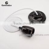 Hot Sale E27 Ceramic Ceiling Rose Light Holder,White Braided Wire,Ceramic Lamp Holder thumbnail-2