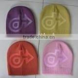 custom mens rubber print acrylic beanie hat