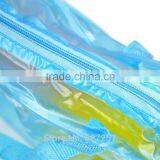 Waterproof Cosmetic Clear Bag Floral Print Transparent Toiletry Bathing Pouch thumbnail-2