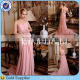 junior girls apparel designs pink pleating and beading chiffon models of evening dresses with patterns