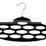 Oval Circles Velvet Flocked Scarf Hanger Organizer thumbnail-5