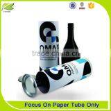 Customized Round Cardboard Luxury Wine Gift Tube thumbnail-1