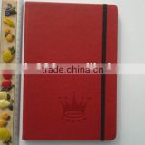 high quality A5 leather notebook with custom printing