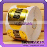 Professional Gold Nail Form 500pcs Roll Hotsales Nail Form
