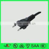 10A 250V Brazil Standard 2 Pin Plug With uc Approved Power Cord thumbnail-1