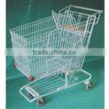 Steel Supermarket Trolley Plastic thumbnail-1