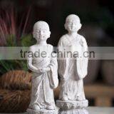 Antique concrete garden statues