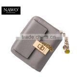 Customized Hasp Open Wallet Women Genuine Leather Coin Hand Purse thumbnail-1