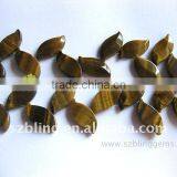 Hot Sell Cheap Gemstone Tiger Eye Leaf Shape Beads for Jewelry Making thumbnail-1