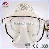 Travel Sun Hats For Women Chiffon Cape thumbnail-2