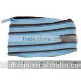 Funny and Playful Bright Pencil Pouch Pencil Case - Ocean Blue & Soft Brown thumbnail-4
