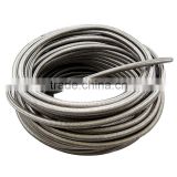 1ft Stainless Steel Braided 1500 PSI -8AN AN8 8-AN Oil Fuel Gas Line Nylon Hose