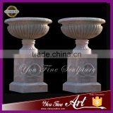 High Quality Handcarved Marble Flower Pot thumbnail-1