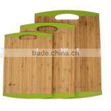 Natural Bamboo Cutting Board With Silicone Edges thumbnail-3